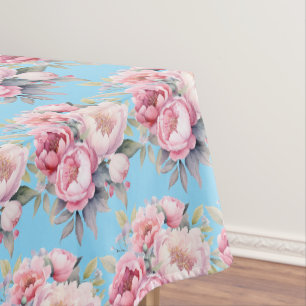 Vintage Spring Peonies Tablecloth