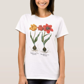 Vintage Spring Tulip Flowers by Basilius Besler T-Shirt