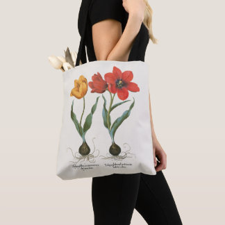 Vintage Spring Tulip Flowers by Basilius Besler Tote Bag