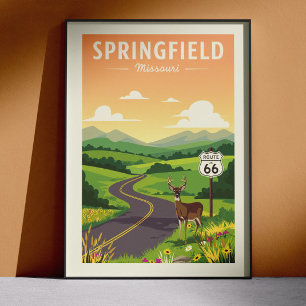 Vintage Springfield Missouri Poster