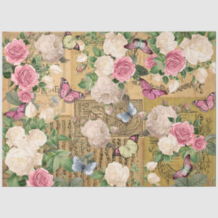 vintage springtime  tissue paper