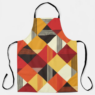 Vintage Squares: Simple Striped Seamless. Apron