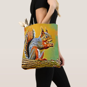 Vintage Squirrel in Nature Tote Bag