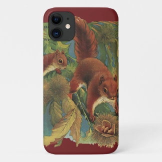 Vintage Squirrels, Forest Creatures, Wild Animals Case-Mate iPhone Case