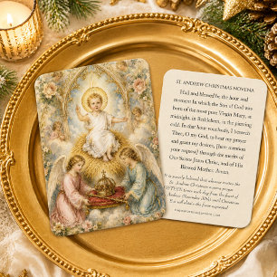 Vintage St. Andrew Christmas Novena Holy Card