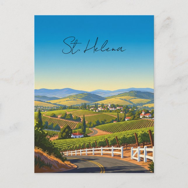 Vintage St. Helena California Postcard (Front)