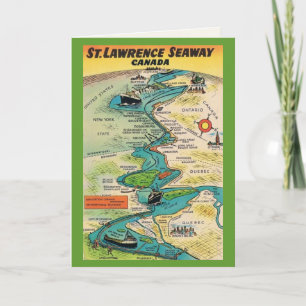Vintage St Lawrence Seaway Card