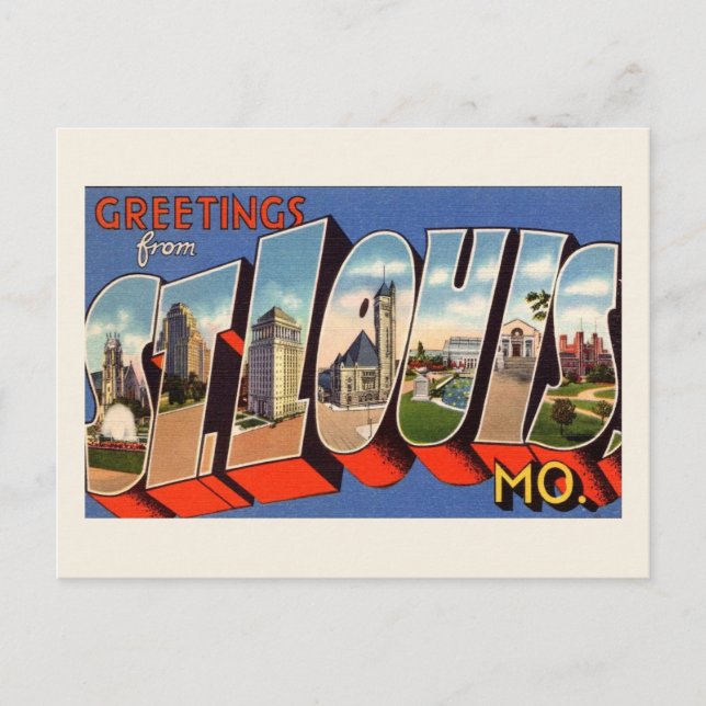 Vintage St Louis Postcard (Front)