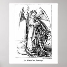 Vintage St. Michael the Archangel Adult Colouring