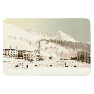 Vintage St-Moritz, Switzerland - Magnet