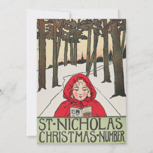Vintage St. Nicholas Christmas Number (1896) Holiday Card