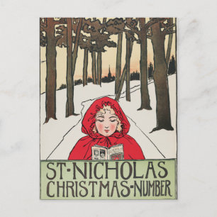 Vintage St. Nicholas Christmas Number (1896) Holiday Postcard