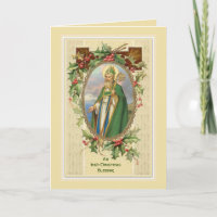 Vintage St. Patrick Irish Christmas Blessing