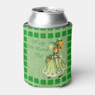 Vintage St Patricks Day Can Cooler