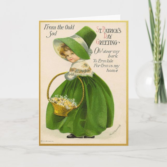 Vintage St Patrick's Day Card (Front)