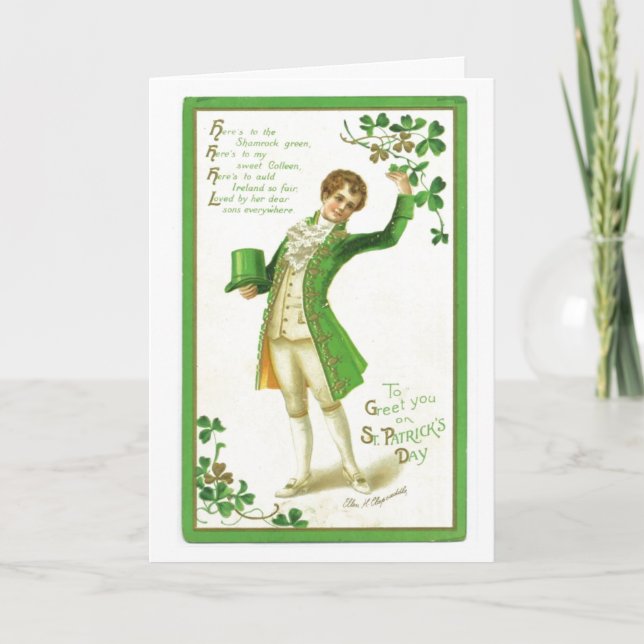 Vintage ST. Patricks Day Card (Front)