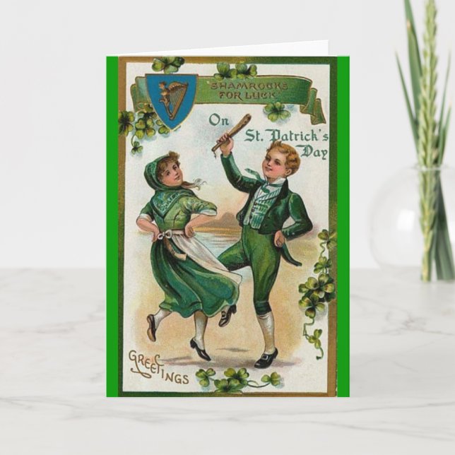 Vintage St Patricks Day Card (Front)