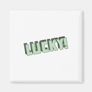 Vintage St Patricks Day Cute Shamrock Clover Paddy Magnet