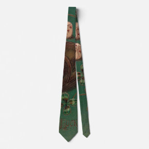 Vintage St. Patrick's Day, Good Luck Irish Dice Tie