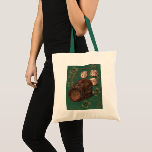 Vintage St. Patrick's Day, Good Luck Irish Dice Tote Bag
