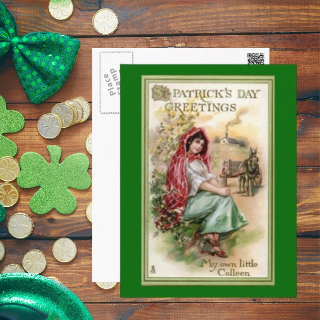 Vintage St. Patrick's Day Greeting Postcard (Vintage St. Patrick's Day Greeting Postcard)