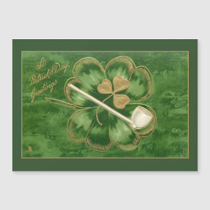 Vintage St. Patrick's Day Greeting with Shamrock