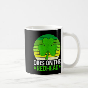 Vintage st patricks day irish shamrock dibs on the coffee mug