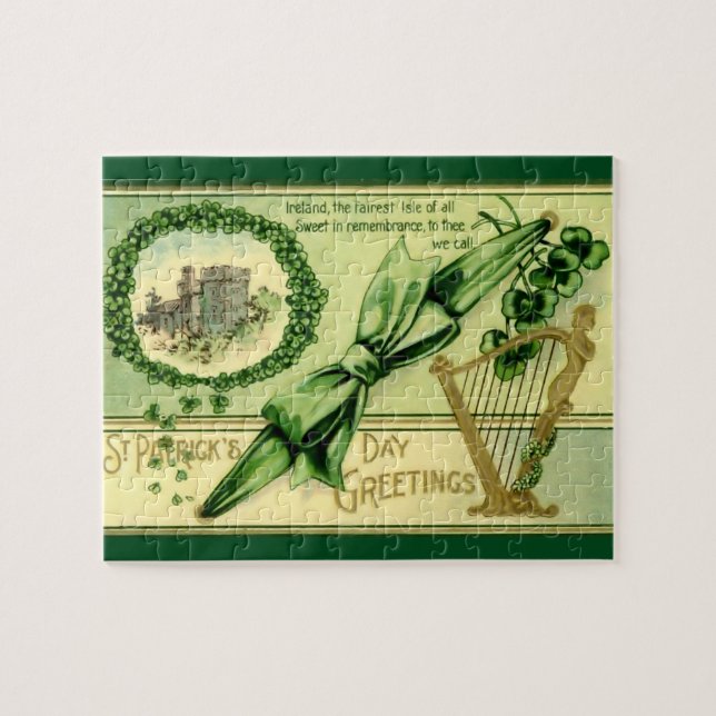 Vintage St. Patrick's Day Jigsaw Puzzle (Horizontal)