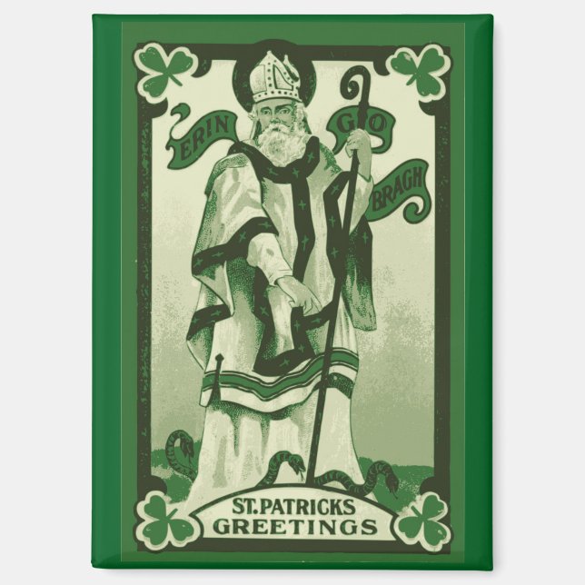 Vintage St. Patrick's Day Magnet (Front)