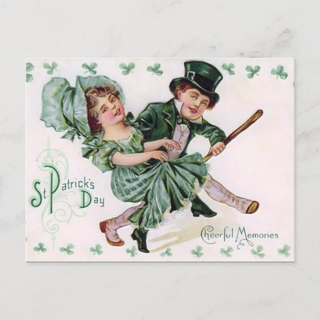 Vintage St. Patrick's Day Post Card (Front)