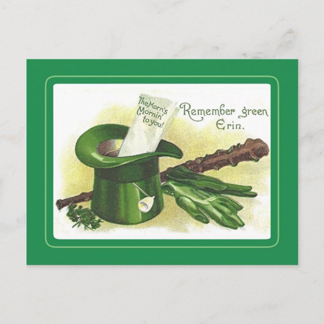 Vintage St Patrick's Day postcard (Front)