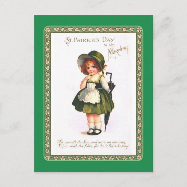 Vintage St Patrick's Day postcard (Front)
