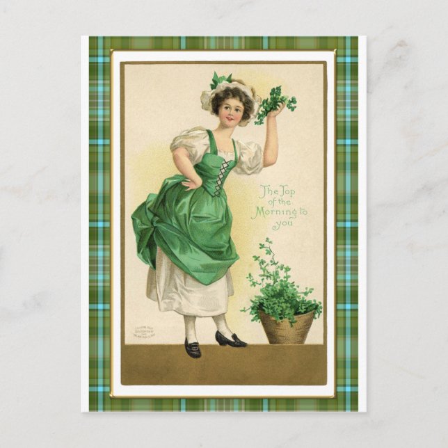 Vintage St. Patrick's Day Postcard (Front)