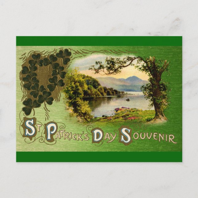 Vintage St Patrick's Day postcard (Front)