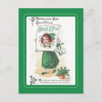 Vintage St Patrick's Day postcard