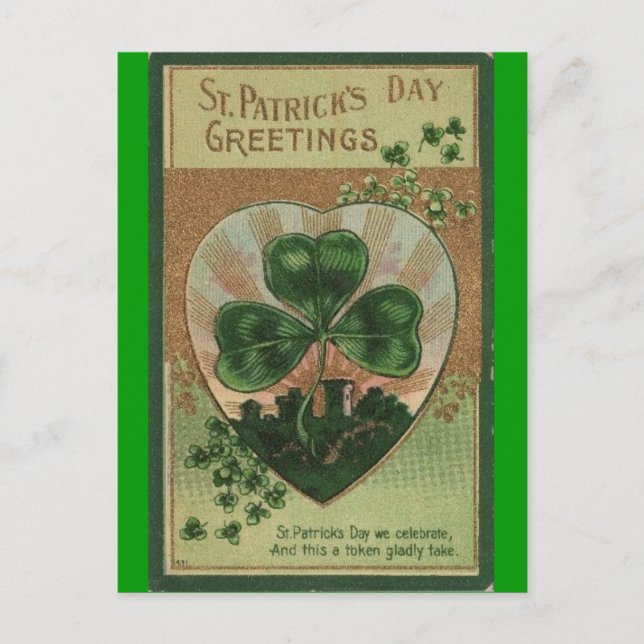 Vintage St Patricks Day Postcard (Front)