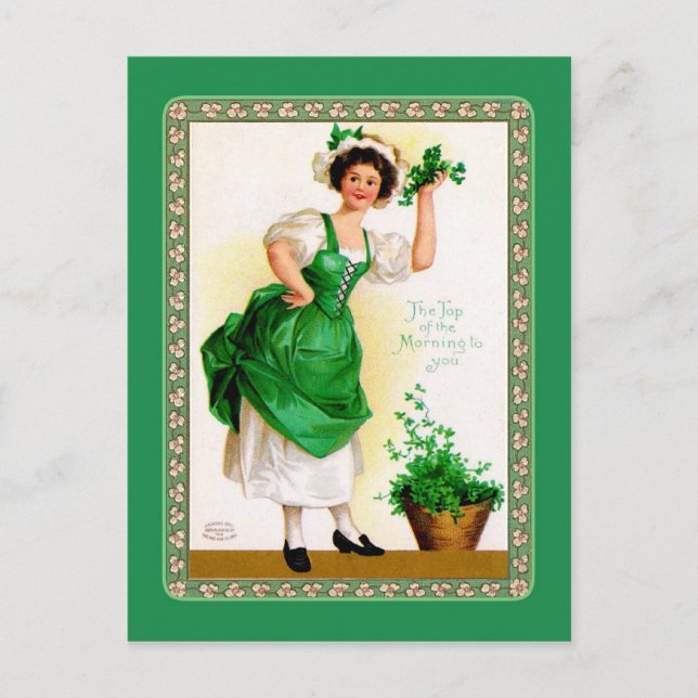 Vintage St Patrick's Day postcard (Front)