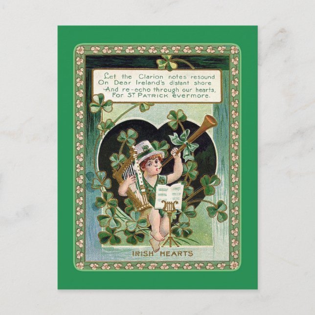 Vintage St Patrick's Day postcard (Front)