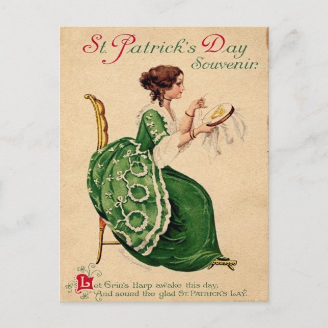 Vintage St Patrick's Day Postcard (Front)