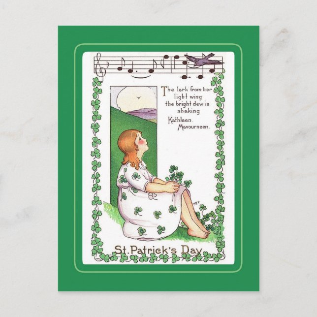 Vintage St Patrick's Day postcard (Front)