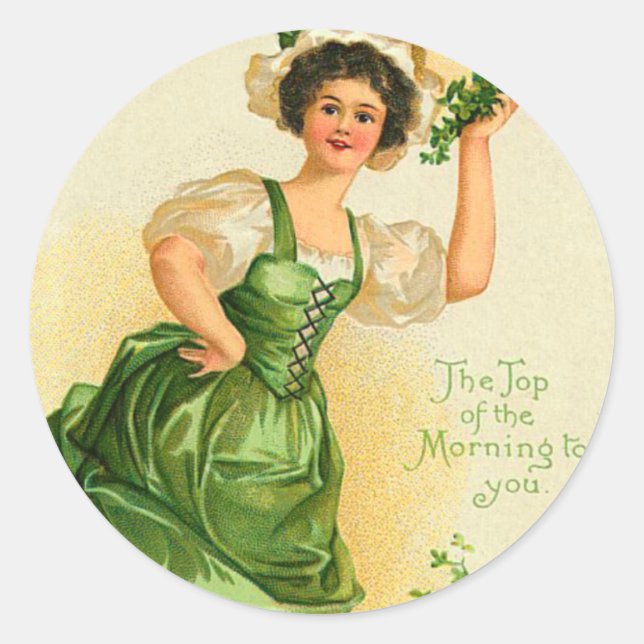 Vintage St. Patrick's Day Stickers (Front)