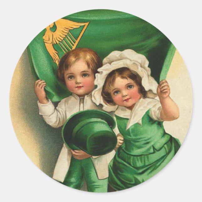 Vintage St. Patrick's Day Stickers (Front)