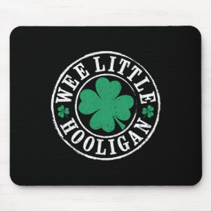 Vintage St Patrick's Day Wee Little Hooligan Toddl Mouse Pad