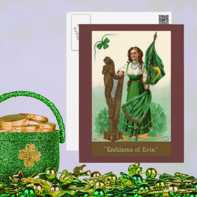 Vintage St. Patrick's Emblens of Erin Postcard (Vintage St. Patrick's Emblems of Erin Postcard)