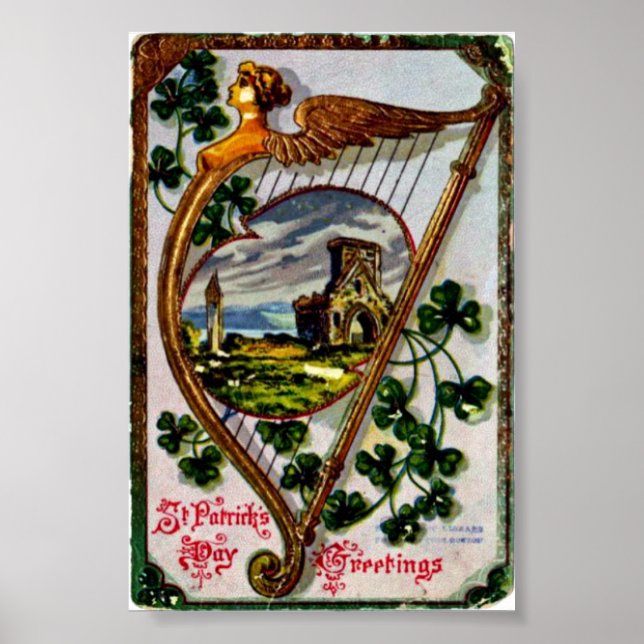 Vintage St Patrick's Poster (Front)