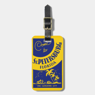 Vintage St. Petersburg Florida Luggage Tag