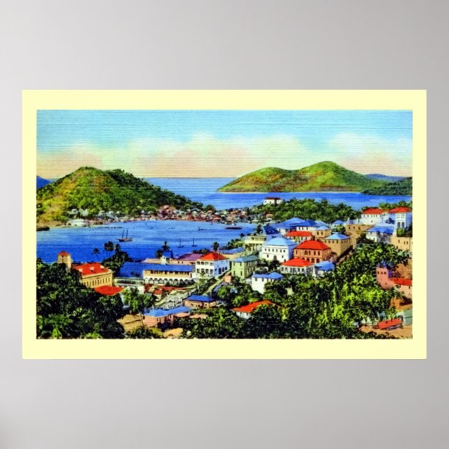 Vintage  St. Thomas Virgin Islands Poster (Front)