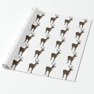 Vintage Stag Gift Wrap