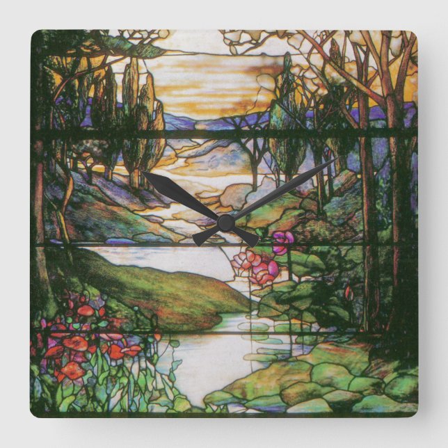 Vintage Stained Glass Clock (Front)