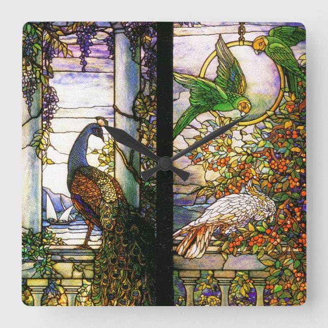 Vintage Stained Glass Clock (Front)